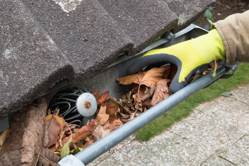 Clogged Gutters Before Cleaning